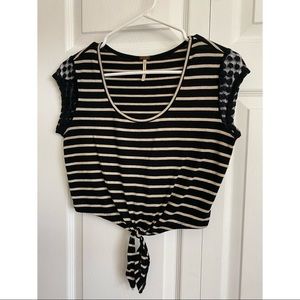 Striped crop top
